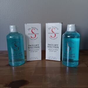 Dr Sevinor Face Lift Solution LOT OF 2 Anti Aging Firms Tightens New 8 oz Sealed